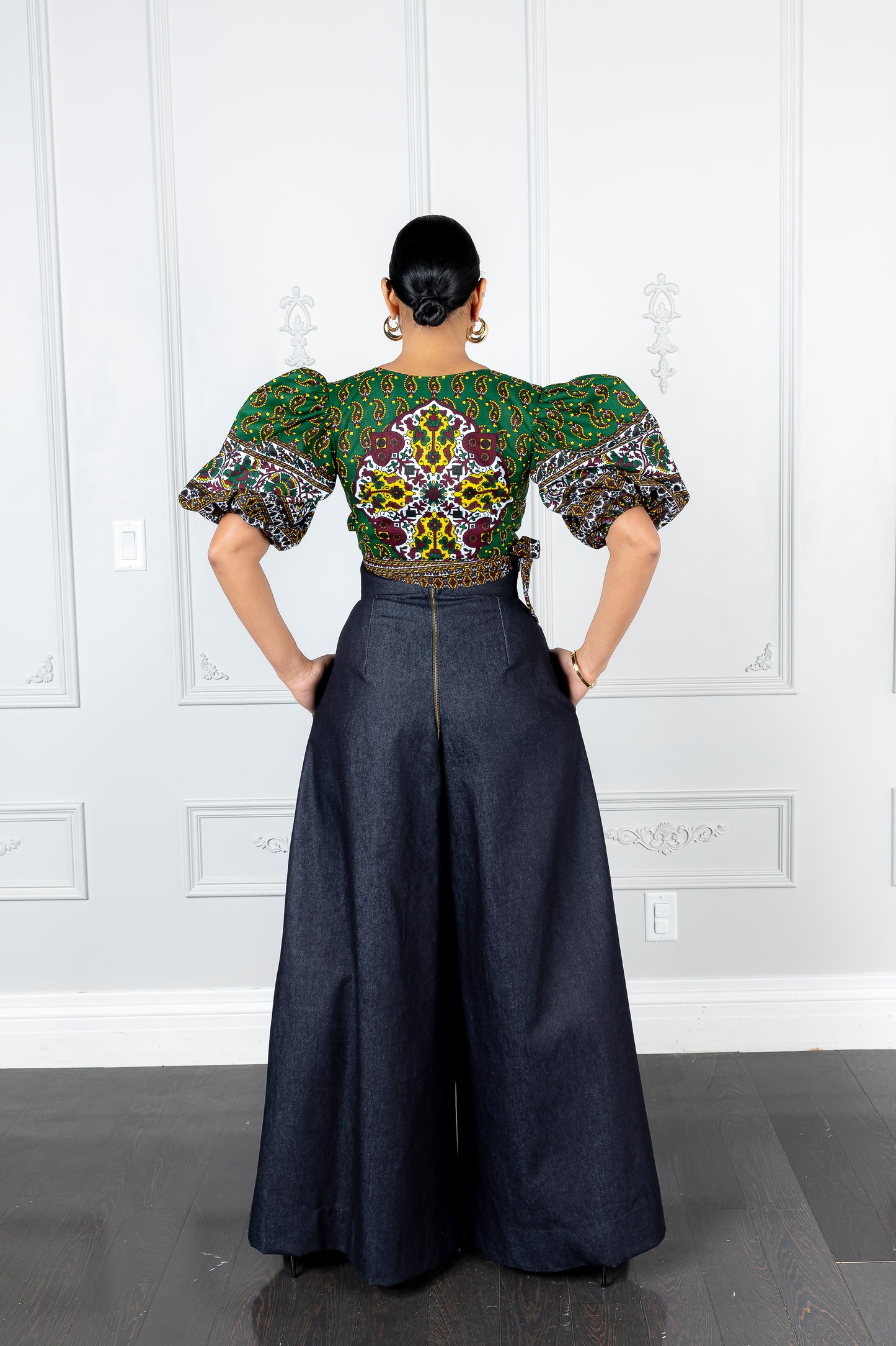 Safi Wide Leg Jeans - Dark Denim