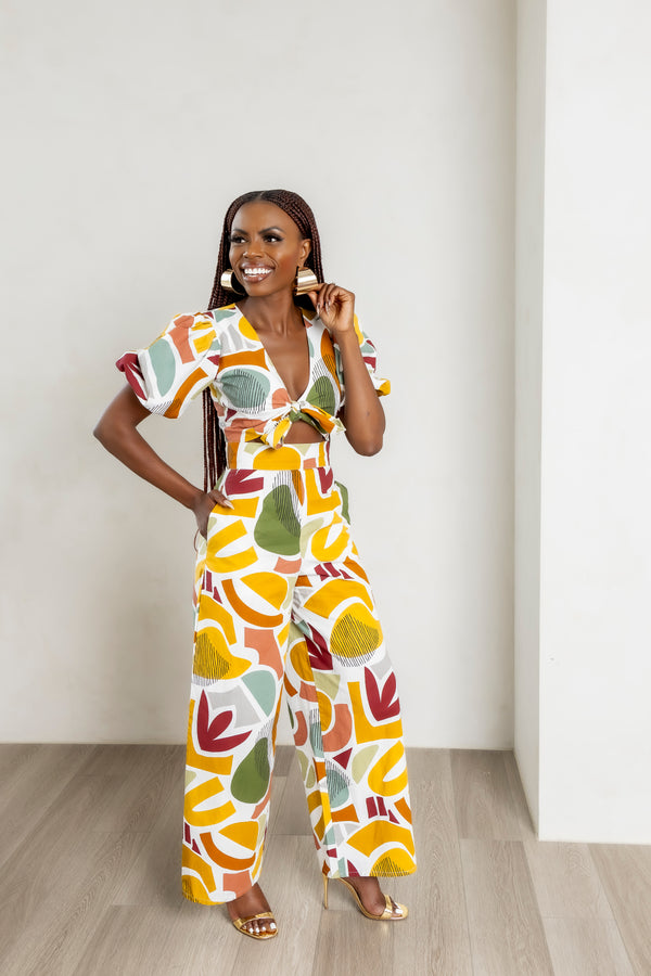 Aje Front Tie Jumpsuit