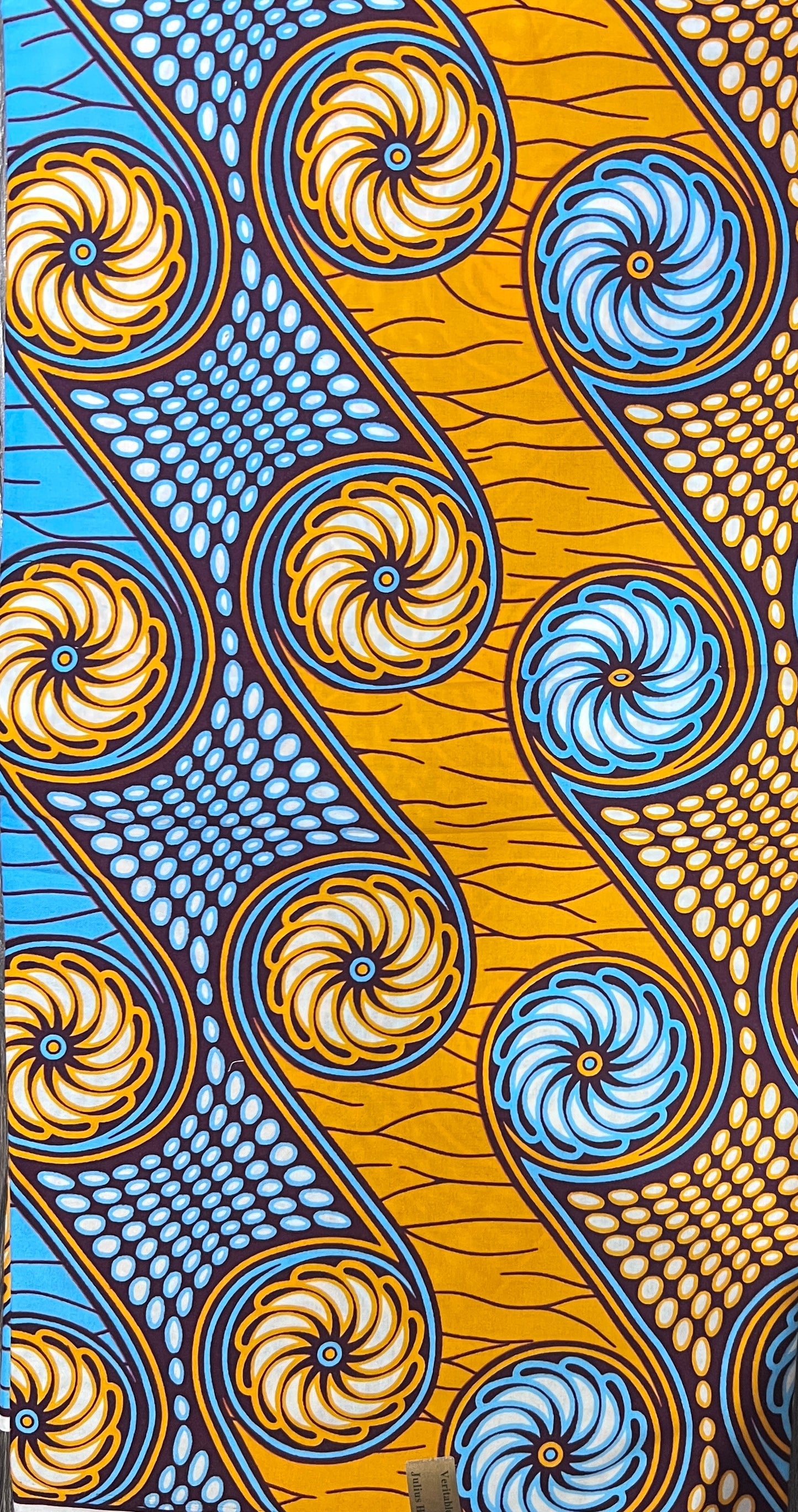 100% Cotton African Print Fabric - Wheels