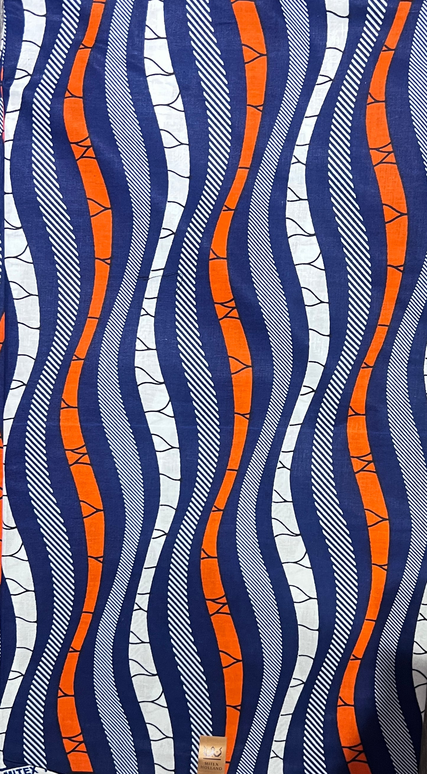 100% Cotton African Print Fabric Waves