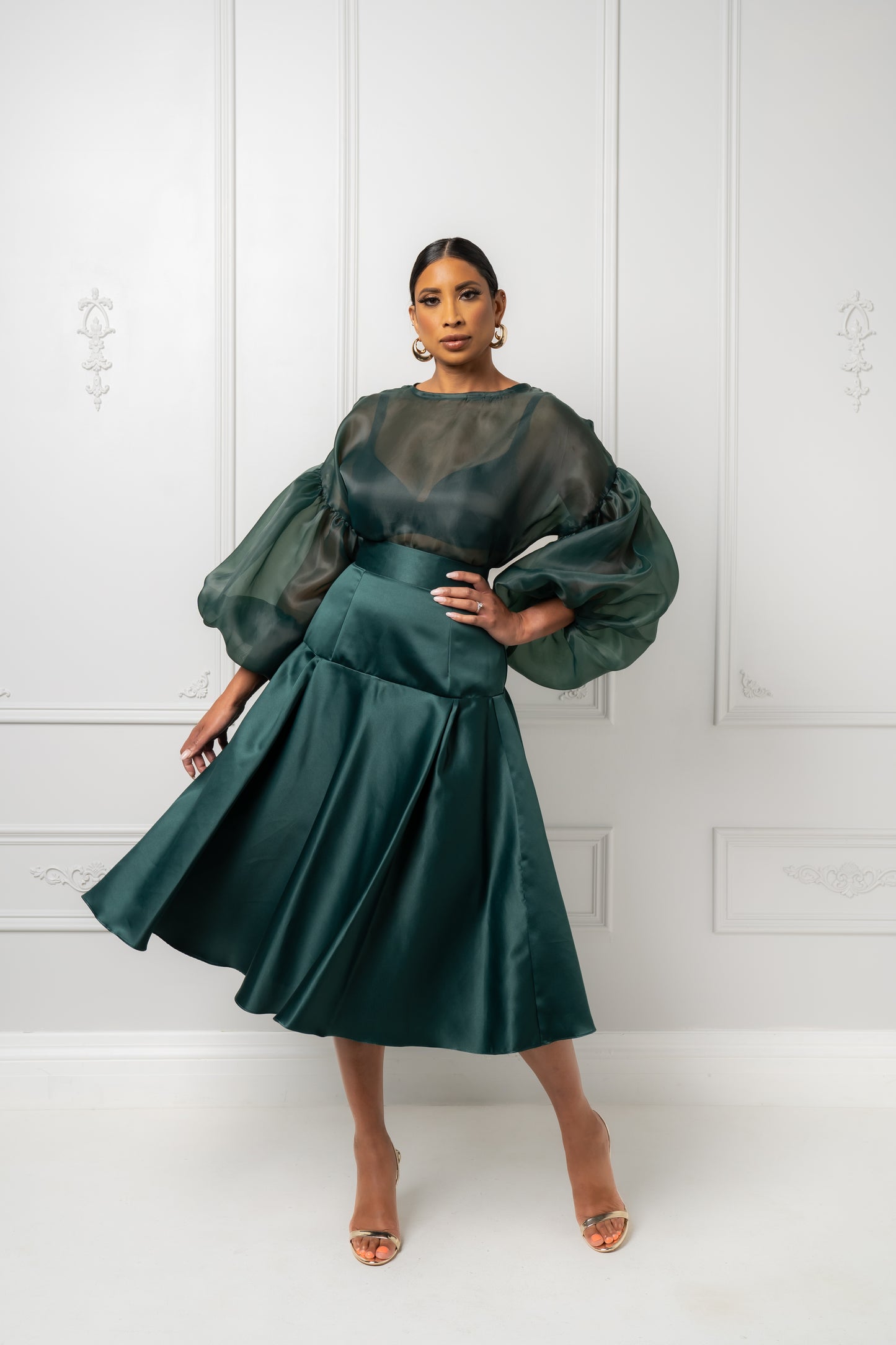 Daliah Satin Skirt