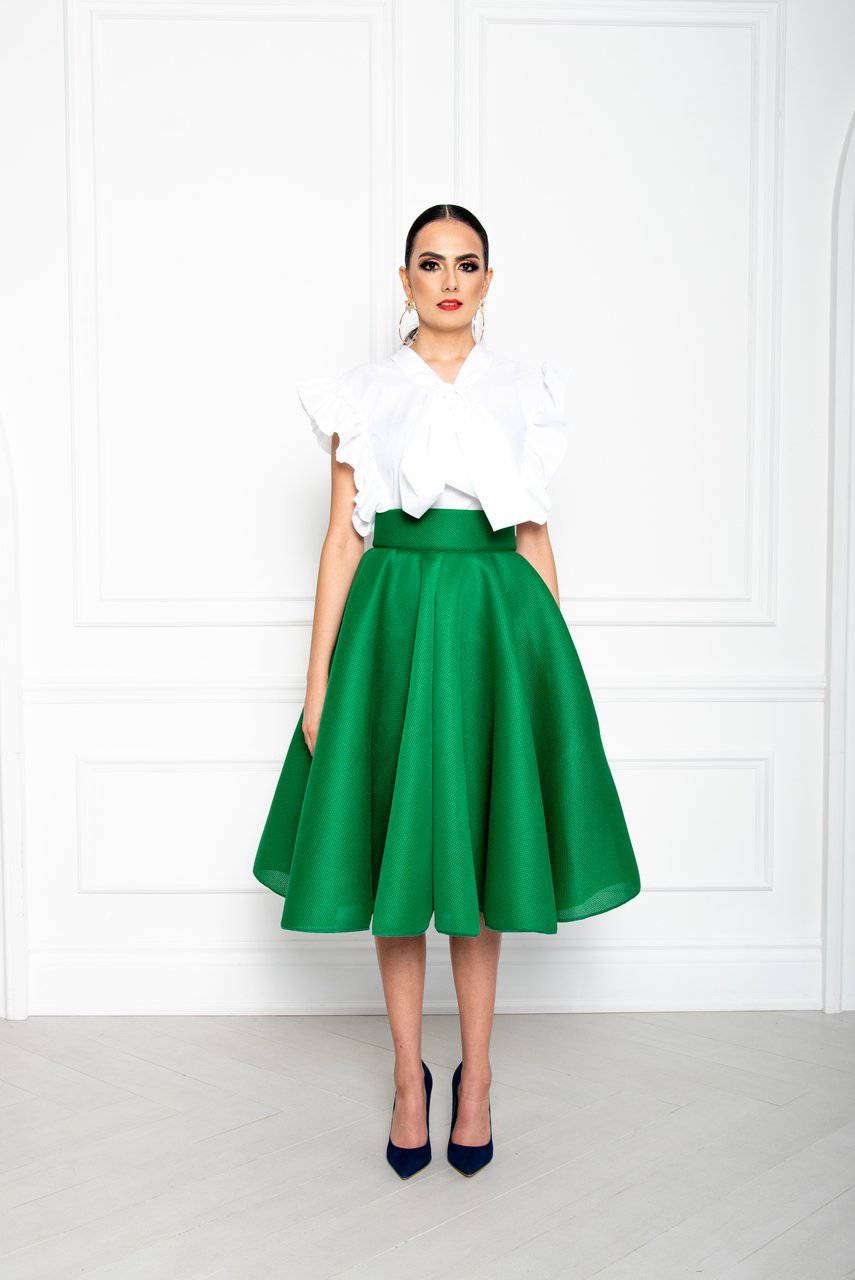 Ophelia Skirt  - Green - [shop-name]