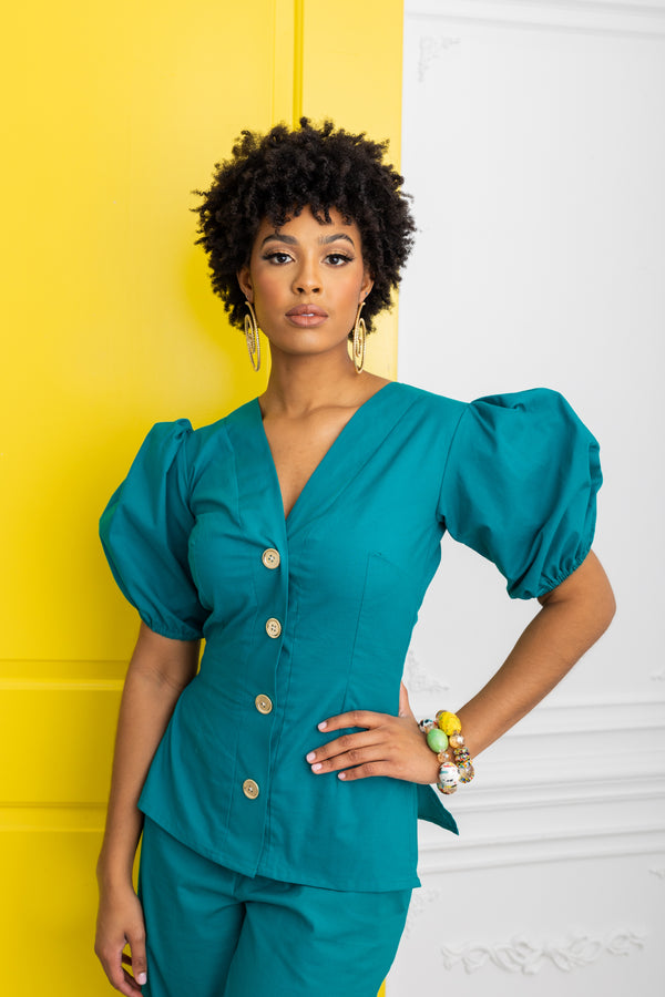 Candie Top - Turquoise