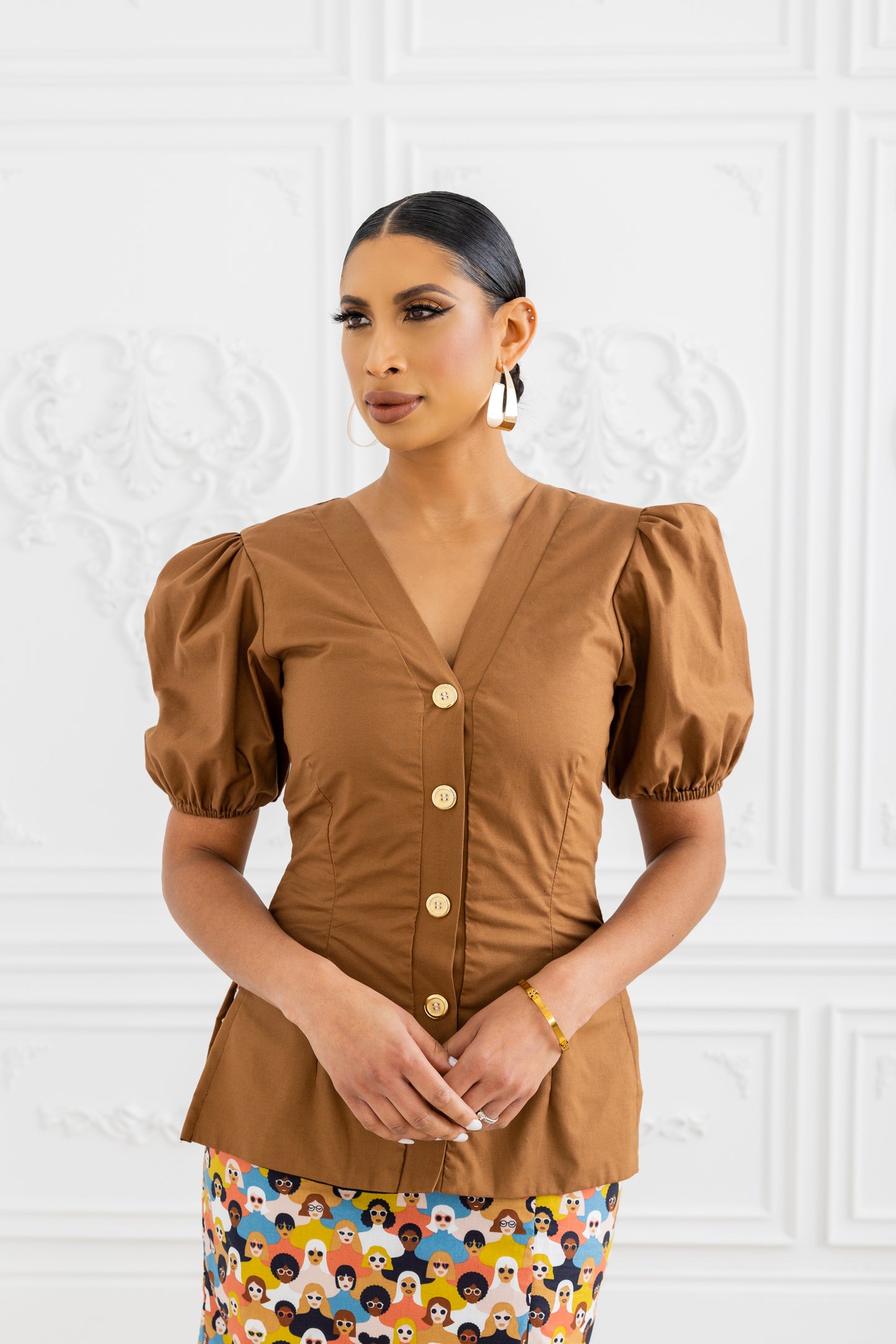 Candie Top - Brown