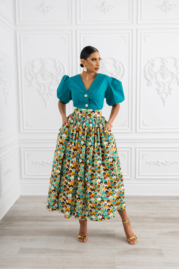 Camara Skirt - Turquoise