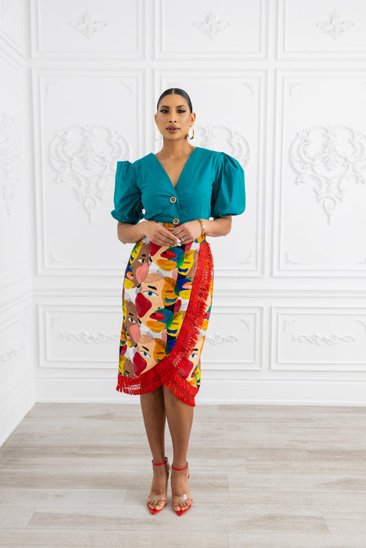 Daisha Fringed Skirt