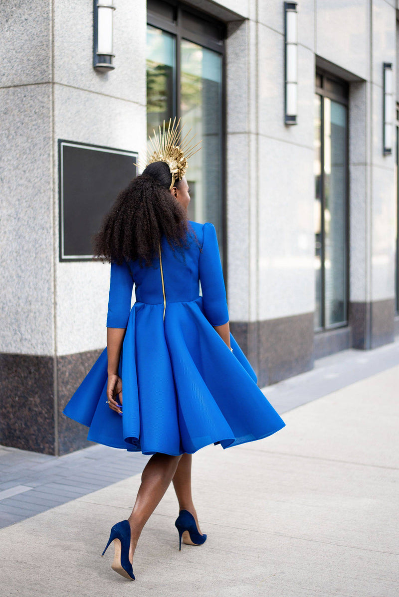 Bianca Dress - Blue back - [shop-name]