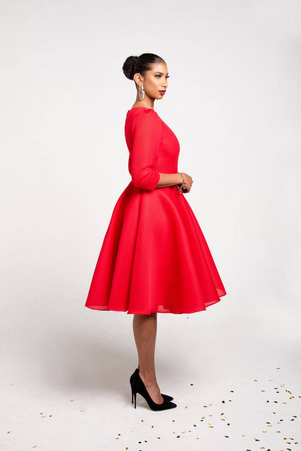 Bianca Dress - Red side - [shop-name]